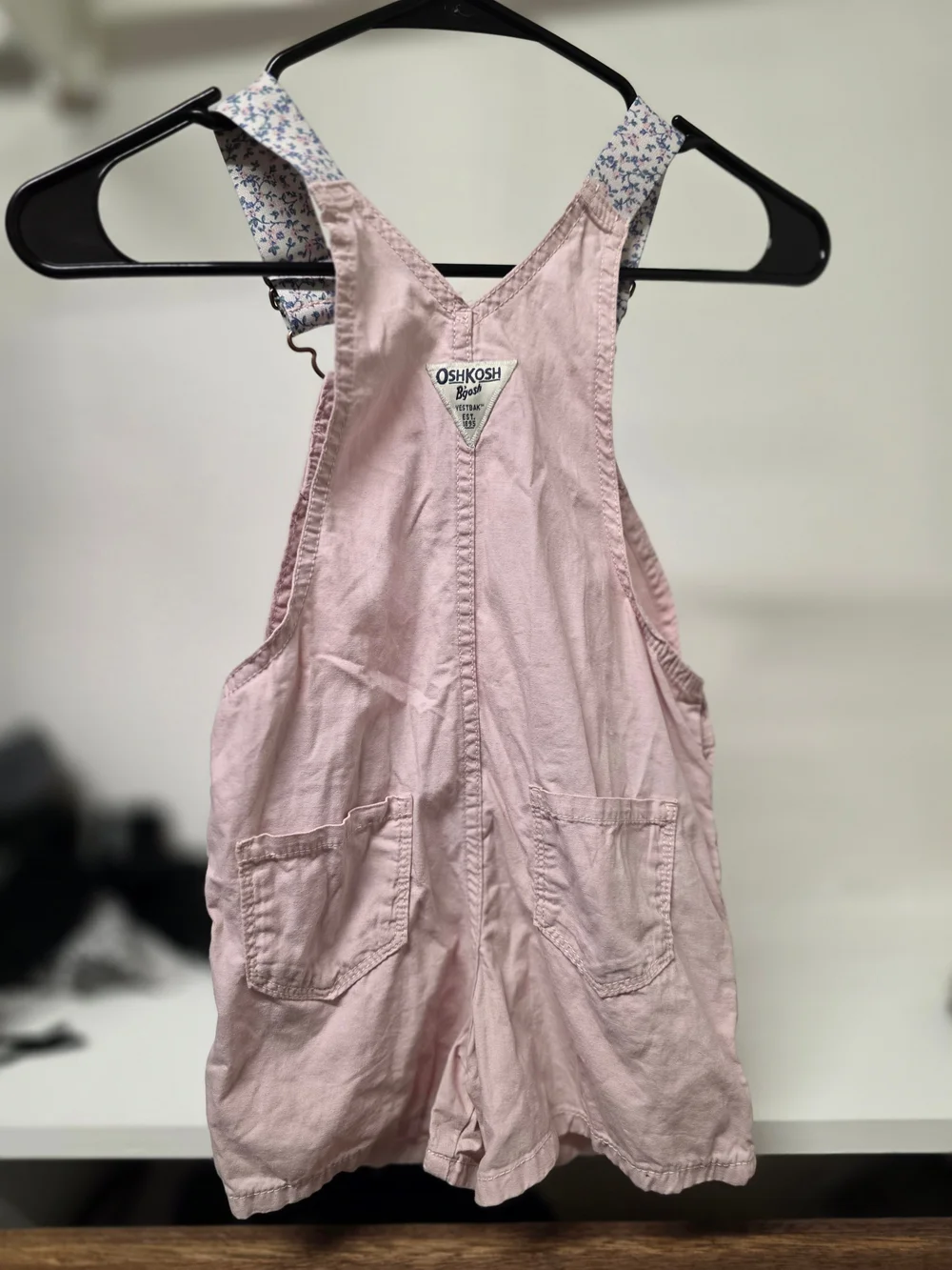 OshKosh B'gosh Pink Heart Shortalls for Kids